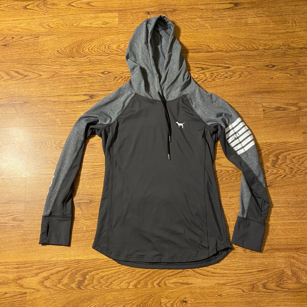 VS PINK 💕 Ultimate Hoodie Grey Athletic Large